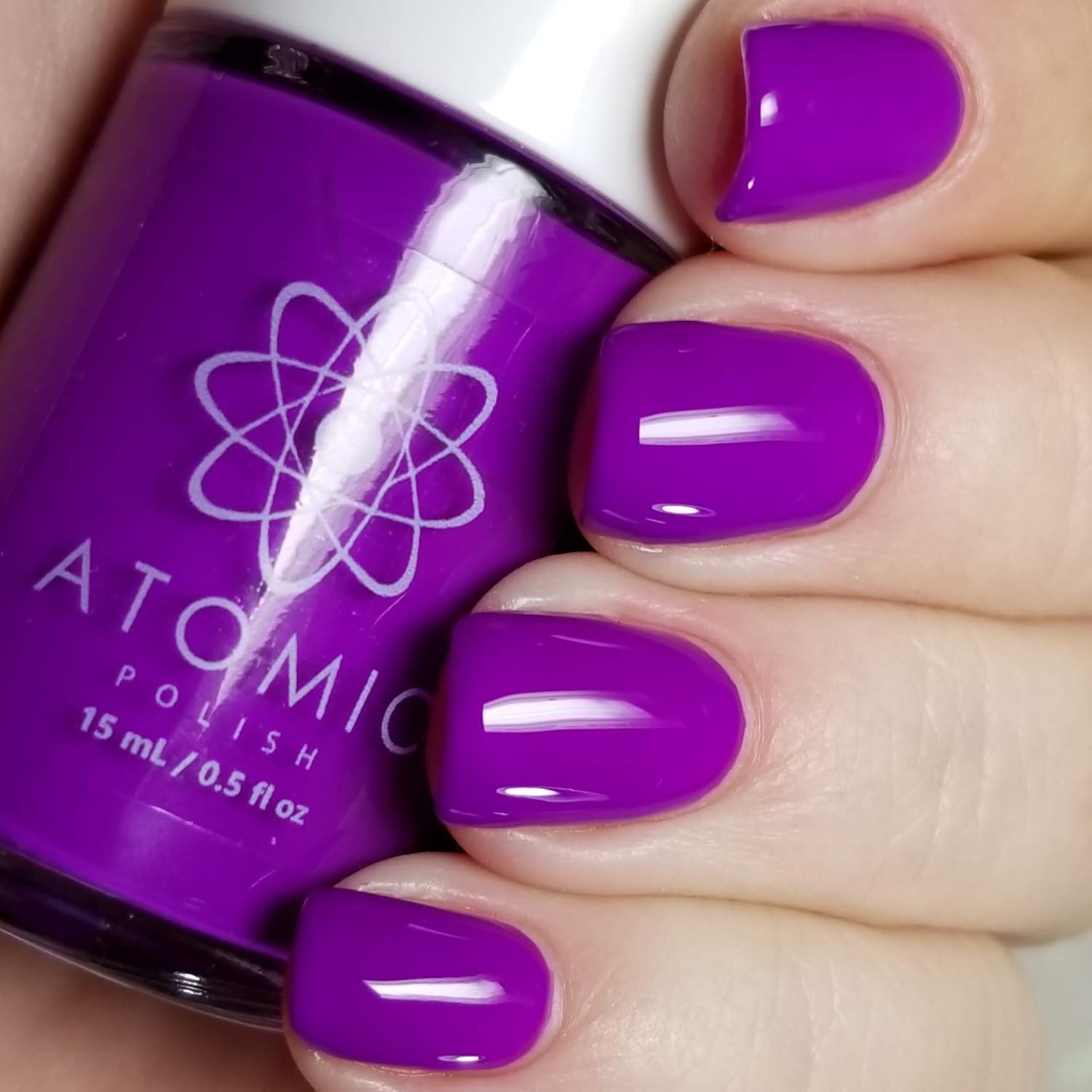 Neon Nail Polish Pink Creme Polish Atomic Polish Neon