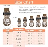 Dog Socks Paws Anti-slip Boots 3 Pairs Large Brown L view 5