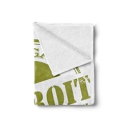 Ambesonne Detroit Throw Blanket, Aged Grunge