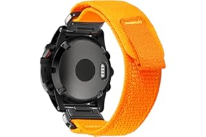 TORBOLLO Compatible With Garmin, Trail Loop Nylon Sport Band For fēnix/Forerunner/Approach/MARQ/quatix/D2 Series Tough Replacement Band For Men