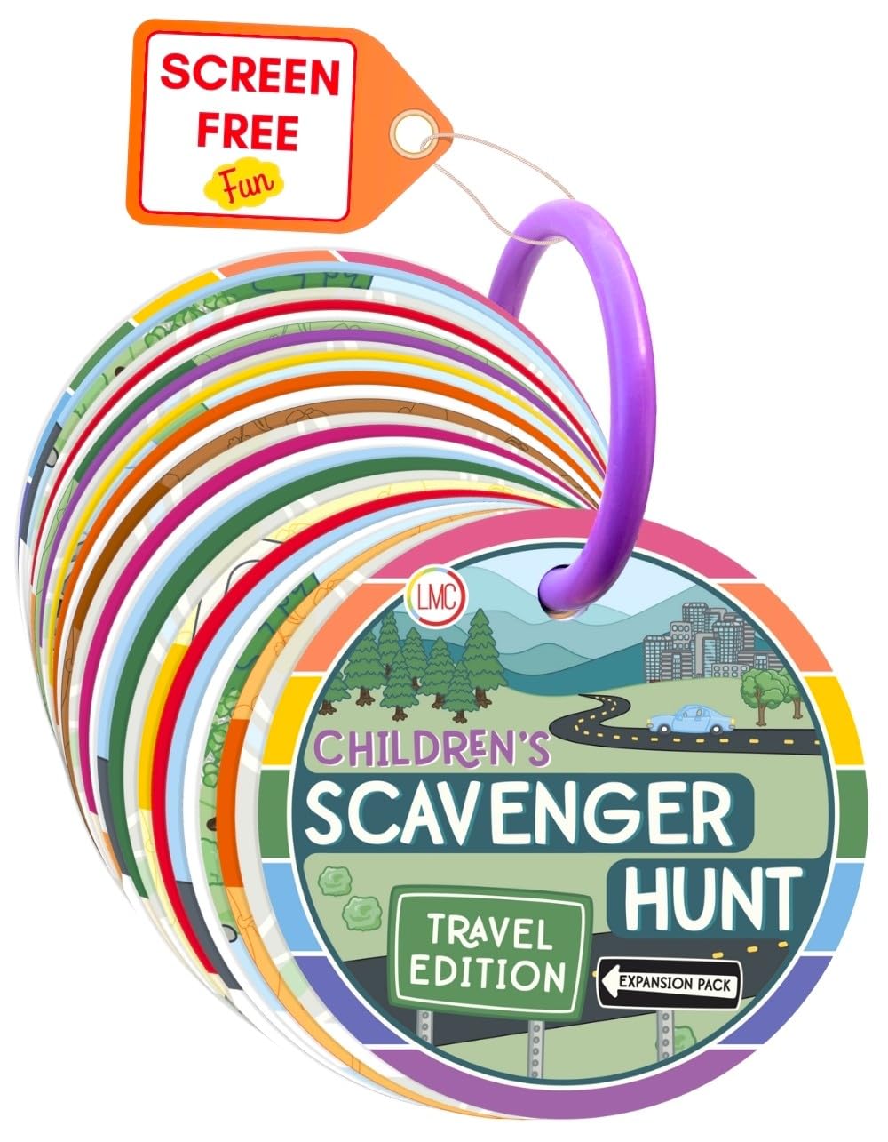 Children's Scavenger Hunt: Travel Edition - Expansion Pack | Toddler Car Activities | Road Trip Toys | Games for 2, 3 Year Old's & Up | Kids Educational Scavenger Hunt Cards