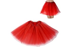 BFONS Tutus for Women Adult Tutu Tulle Skirts Costumes for Women 3 Layered Womens Tutu Skirts for Girls Teens Halloween Ballet