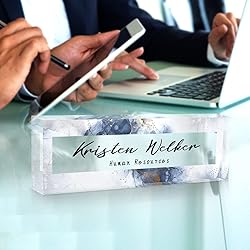 Desk Name Plate Personalized, Custom Name Plate for