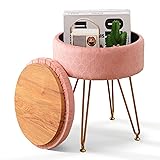 Wimarsbon Ottoman Footstools Round Velvet Footrest
