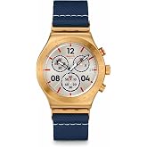 Swatch Unisex Casual Watch Green Stainless Steel Quartz Casual Stripe