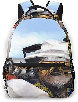 Amazon バックパック リュックサック 面白いナマケモノ 大容量 軽量 多機能 耐衝撃 人気 おしゃれ 盗難防止 ラップトップバッグ ビジネス リュック 登山バッグ 出張 旅行 通勤用 通学 高校生 学生 メンズ レディース Lovetey メンズ