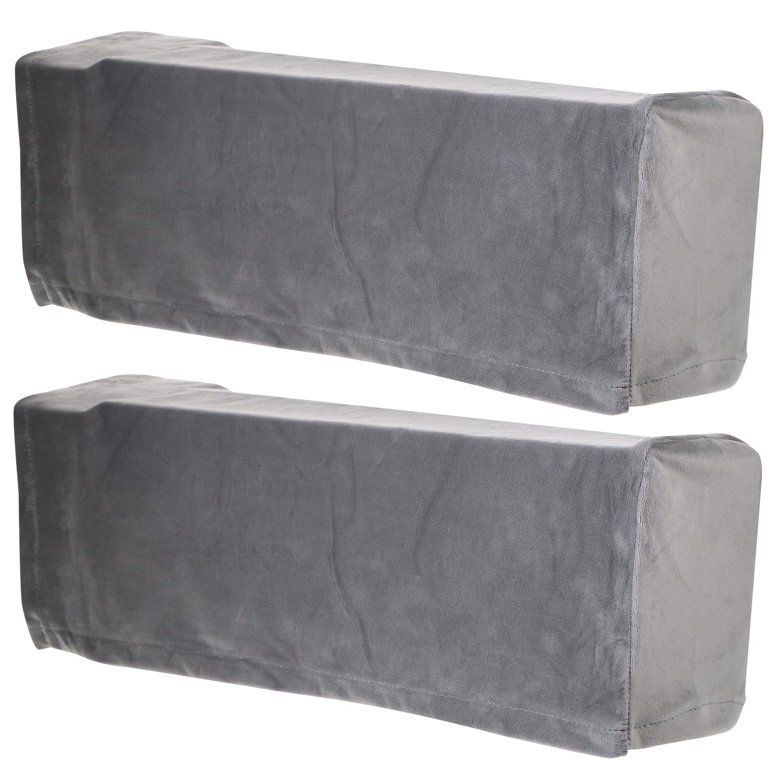 Garneck Couch Arm Covers Grey Elastic Sofa Armrest Protectors Set for Home Office Use Comfortable Fit Sofa Arm Covers for Protection