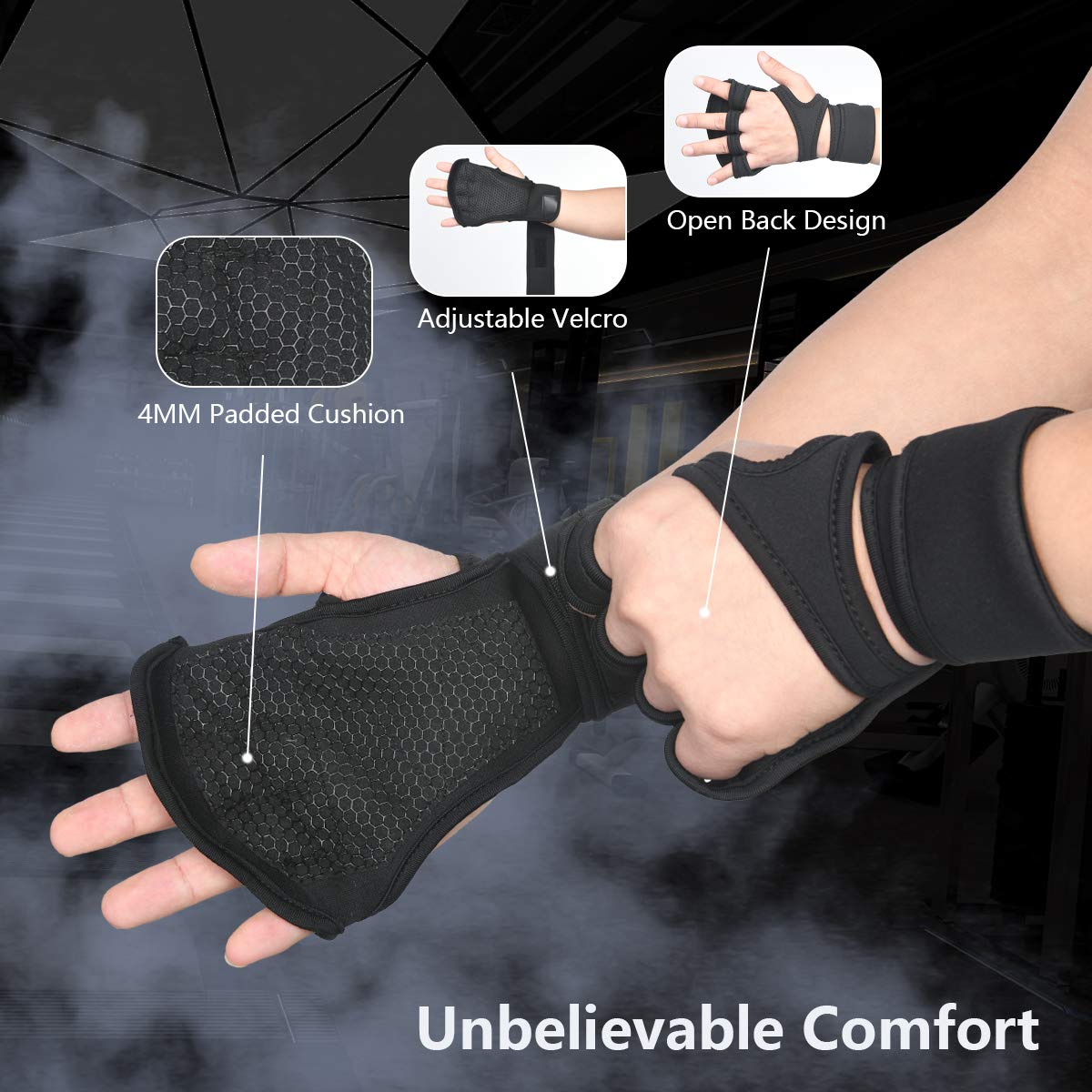 Buy Fit Active Sports Weight Lifting Workout Gloves With Built In Wrist Wraps (Black, XL) Online At Low Prices In India