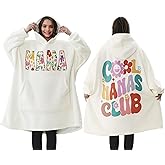 Nana Gifts Christmas Gifts from Granddaughter Grandchildren Grandkids, Wearable Blanket Hoodie Unique Grandma Birthday Gifts for Nana Gigi Oversized Sherpa Fleece Blanket Sweatshirt for Grandma Nana