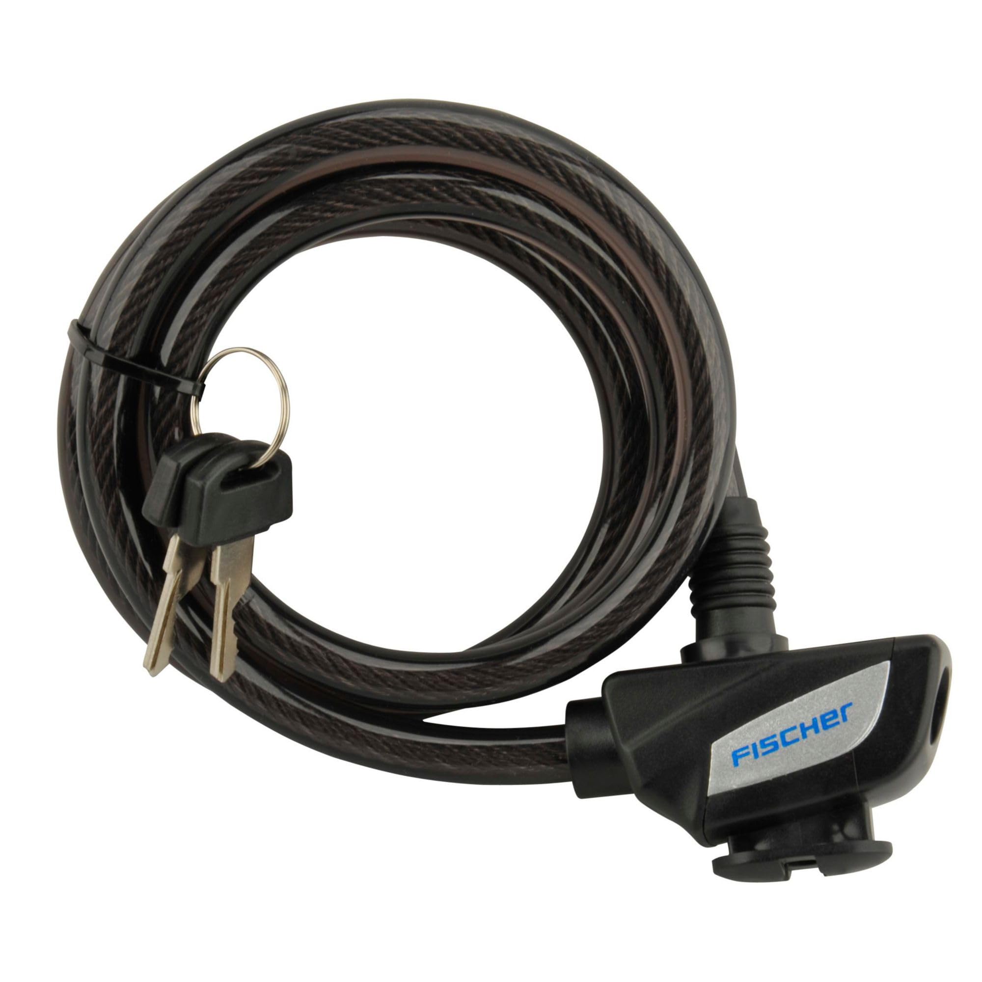Fischer Coil Cable Lock Diameter 10 mm Black 120 85907