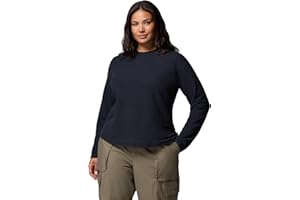 Columbia Women's Brea Falls Grid Crew Long Sleeve
