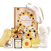 Birthday Gifts for Women, Self Care Package for Women, Handmade Spa Gift Basket, Cozy Hygge Gift Box for Best Friend, Birthday Gift for Mom, Sister Thank You Set Kit, Christmas Gifts