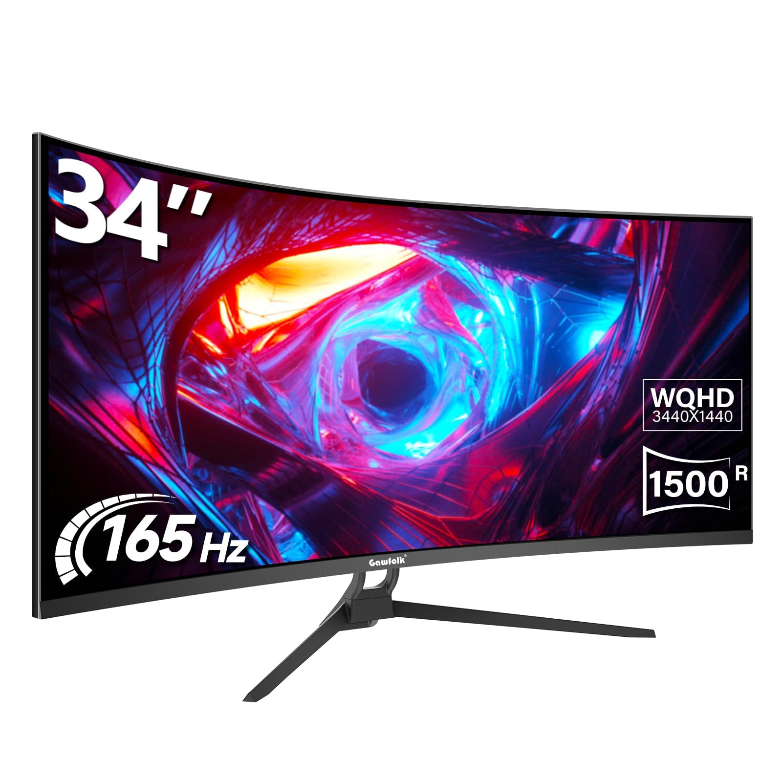 Gawfolk 34 Inch Ultrawide Curved Gaming