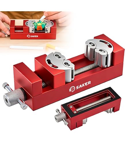 Mini Drill Press Vise – Heavy-Duty Self-Adjusting Fractal Vise, Aluminum Alloy, For Jewelry Making & DIY