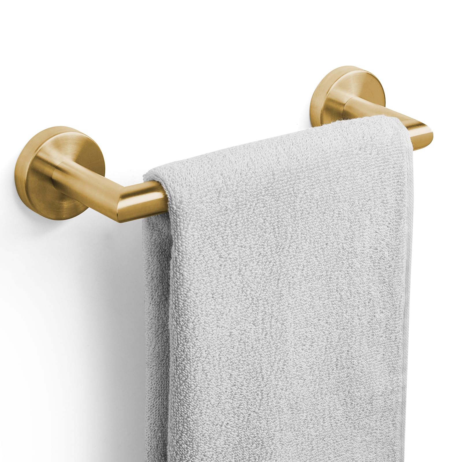 Photo 1 of JunSun Bathroom Towel Bar 9 Inch Brushed Gold Towel Racks Wall Mount Bath Hand Towel Holder Modern Home Decor Towel Rod Bathroom Hardware Stainless Steel Towel Hanger Gold Towel Rail Single Towel Bars