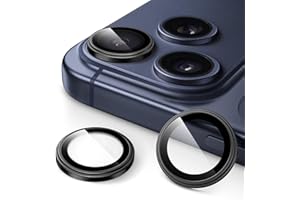 JETech Camera Lens Protector for iPhone 17 Pro 6.3-Inch and iPhone 17 Pro Max 6.9-Inch, 1:1 Invisible Fit, 9H Tempered Glass 