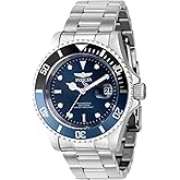 Invicta Men's Pro Diver 40mm Stainless Steel Quartz, Blue Dial Watch, Silver (Model: 43545)