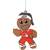 FOCO Cleveland Browns NFL Gingerbread Man Holiday Ornament
