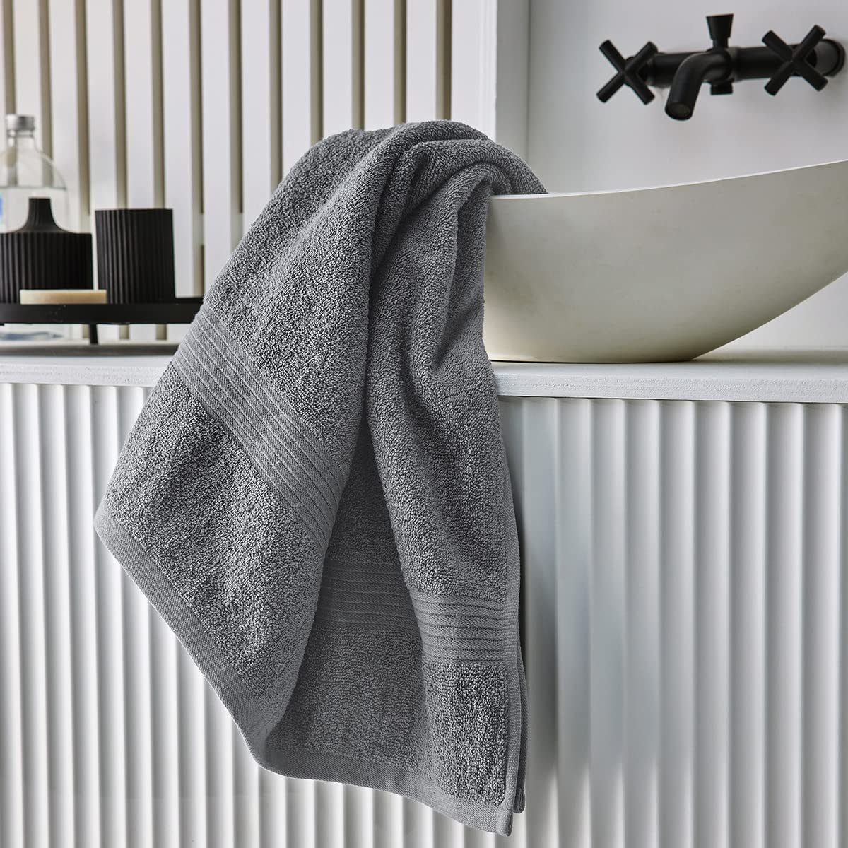 Today Essential Steel 70 x 130 cm Cotton Bath Towel