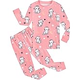 Little Hand Toddler Girls Pajama Cute Dinosaur Pjs Strawbeery Jammies Kids Kitty Cat 2 Piece Flamingo Sleepwear Sets Age 2-7