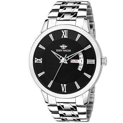Black Day and Date Mens Watch EH-232-BK