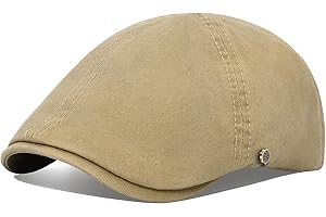 VOBOOM® Cotton Flat Cap Cabbie Hat Gatsby Ivy Cap Irish Hunting Hat Newsboy