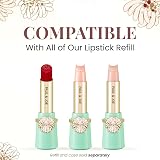 Paul & Joe Lipstick Case Paris Green Gold Chrysanthemum Refillable Makeup Holder view 5
