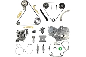 HAYIAUTO 2.4 Timing Chain Kit 9-4201S Water Pump Oil Pump VCT Solenoid Actuator Gear Guide Rail Sprocket Fit for Chevy Equinox Malibu,for Buick Lacrosse Regal Verano,for GMC Terrain 2.4L 2.2L Ecotec