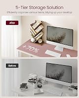 VASAGLE CUSTOS Tree Bookshelf Modern Floor Standing 17.2x30x51 cm Rustic Brown view 4