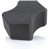 The Rag Company - Ultra Safe Sponge - Latest Foam Technology Safe for All Types of Paint and Wheel Finishes - Easy-to-Hold Ergonomic Grip for Wash Bucket and Rinseless Washing - Dark Grey