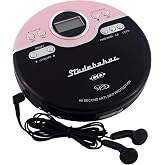 Studebaker SB3703PBB Joggable Personal CD/MP3 Player with FM PLL Radio - Pink &amp; Black
