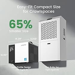 Waykar 70 Pint Energy Star Crawl Space Dehumidifier