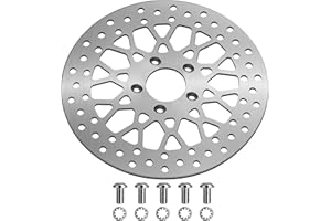 AUTOPARTSFREER 11.5'' Rear Brake Rotor Compatible with Harley Rotor Dyna,Electra Glide,Softail,Sportster1200 883,Super Glide,Low Rider,Sport Glide,Heritage Softail,Road Glide,Breakout Brushed Finish Stainless