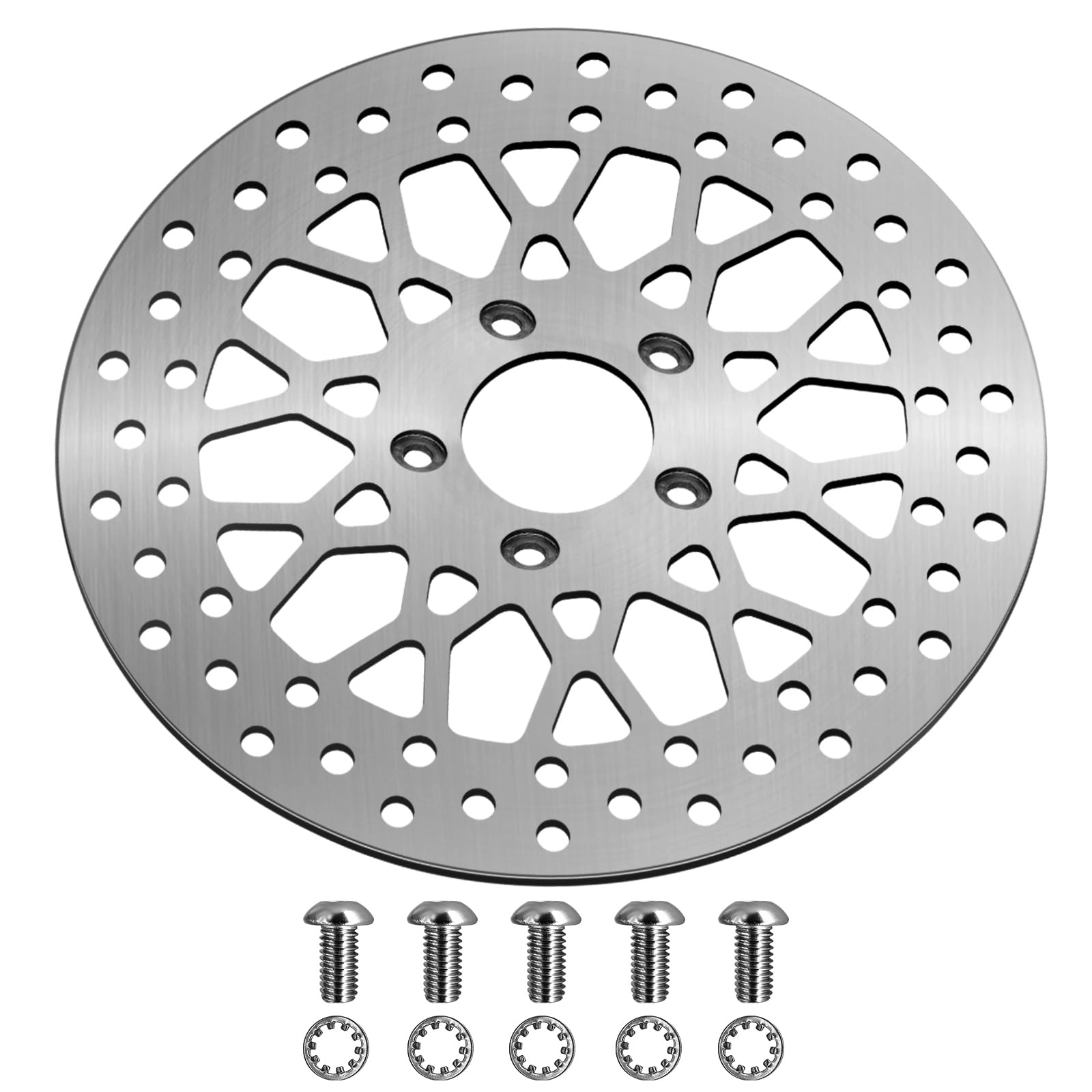 Photo 1 of 11.5'' Rear Brake Rotor Compatible with Harley Rotor Dyna,Electra Glide,Softail,Sportster1200 883,Super Glide,Low Rider,Sport Glide,Heritage Softail,Road Glide,Breakout Brushed Finish Stainless
