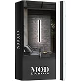 MOD LIGHTING Haylen Wired LED Outdoor Wall Light (1-Pack), 31" Water Resistant Outdoor LED Sconce, Remote Dimming Modern Wall