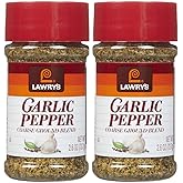 Lawry's Garlic Pepper Coarse Ground Blend, 2.6 oz Shakers, 2 pk