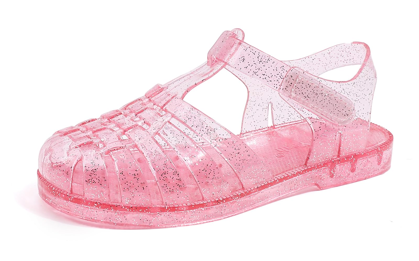 GUGUYeah Jelly Sandals for Girls,Closed Toe Princess Costume Summer Dress Shoes Fisherman Gladiator Water Beach Flat Sandals for Toddler/Little Kid/Big Kid