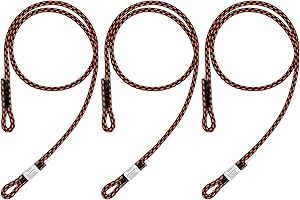 AOLEBA 8MM (5/16") Prusik Cord, Pre-Sewn Eye-to-Eye Prusik Loop, Safety Climbing Aider Climb Gear for Arborist Rescue Mountaineering, Friction Hitch Cord Climbingsticks for Outdoor 30 Inches