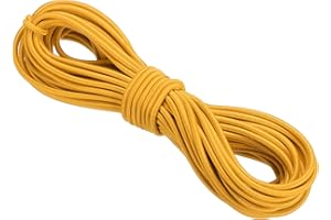 PATIKIL Elastic Cord Heavy Stretch String Rope 1/8" 11 Yards(3mm x 10m) Gold for Crafting DIY Sewing Hook Straps Camping Tie 