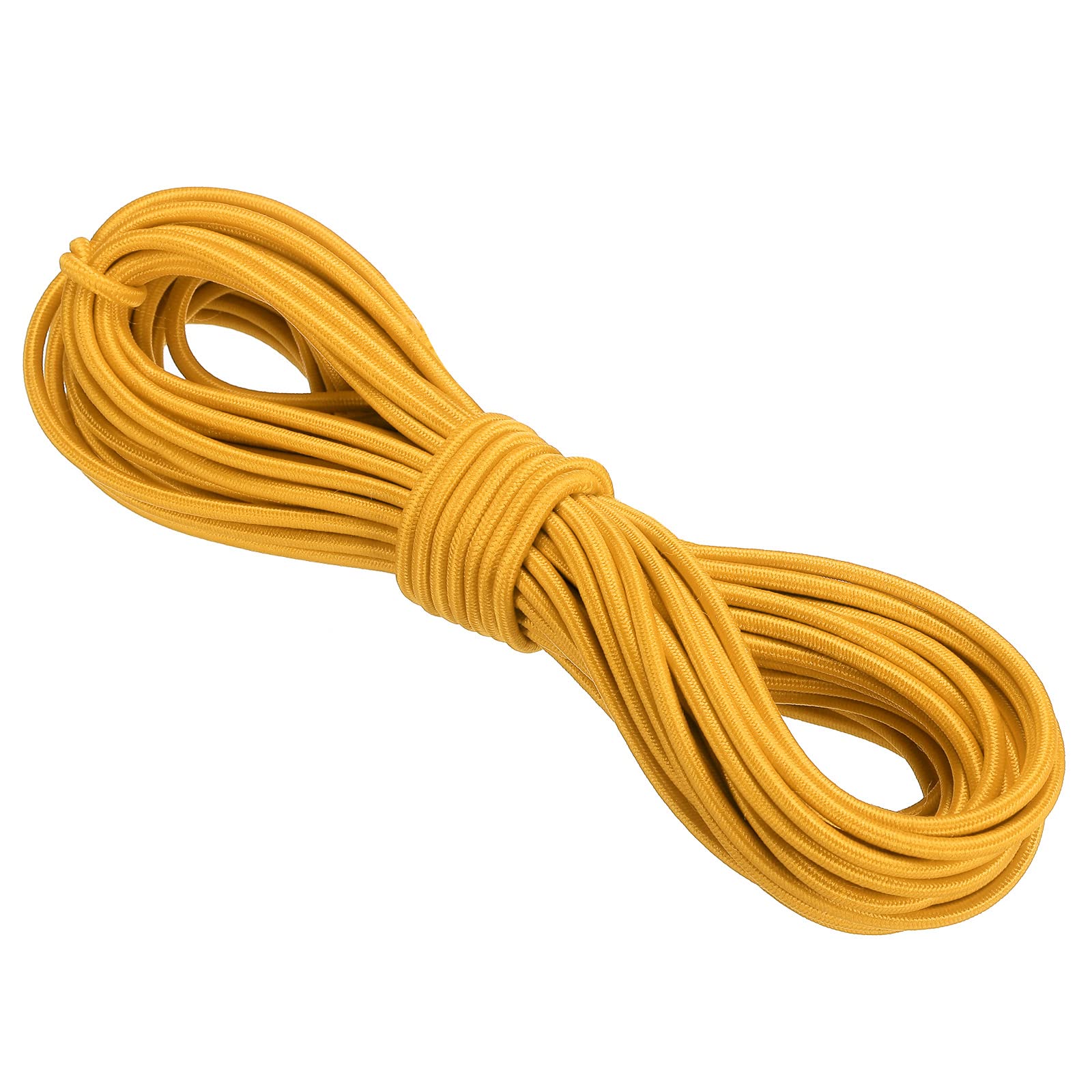 PATIKIL Bungee Cord Elastic Cord Heavy Stretch String Rope 3mm 11 Yards(10m) Gold for Crafting DIY Sewing Hook Straps Camping Tie Down Strap — image 1