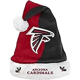 FOCO NFL Atlanta Falcons Plush Holiday Santa Hat CapPlush Holiday Santa Hat Cap, Team Color, One Size