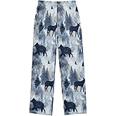 Eionryn Forest Animals Deer Pajama Pants Pajama Bottoms Soft Sleep Pjs Lounge Pants S
