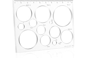 Soimuk Router Templates for Woodworking,Router Jig Circle Inlay Templates Decorative,13-in-1 Router Templates 10 * 7.8 inches