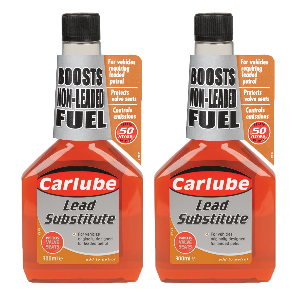 2 x Carlube Lead Substitute Replacement Fuel Additive Treatment