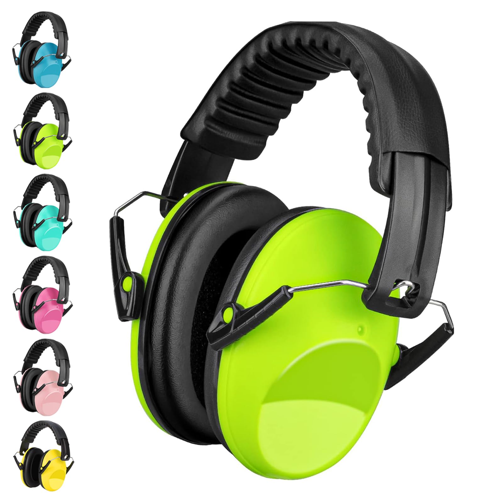 BraveKoi Kids Ear Defenders, Children Noise Cancelling Headphones 26dB SNR Foldable Adjustable Hearing Protection Noise Cancelling Earmuffs for Autism, Boys, Girls, Toddlers (Age 3-16 Year Old)