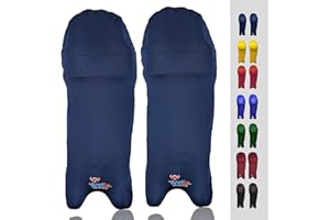 Bratla Cricket Batting Pads Covers Color Fit Neatly on Legguards Easily Put On Navy