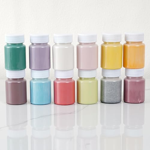 Set of 12 Ceramic Underglaze Paint Colors for Clay, 2 fl oz/60 ml, 12 ...
