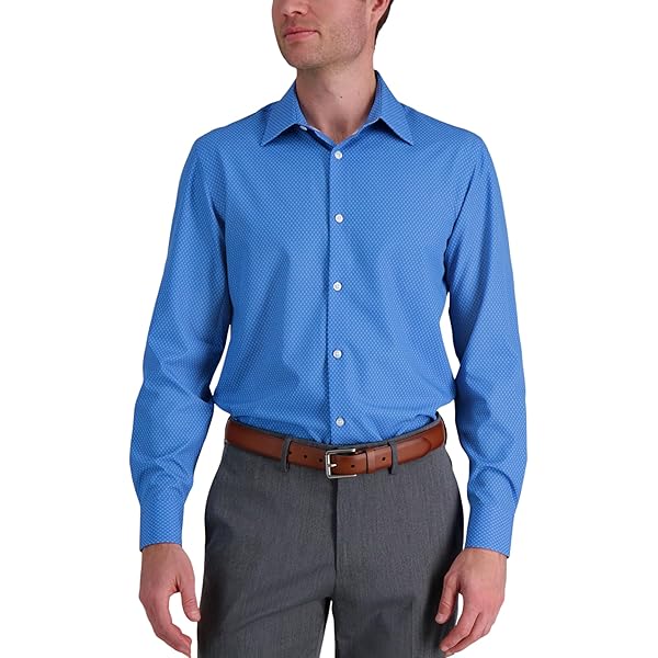 Amazon.com: Haggar Men's Premium Comfort Classic Fit Wrinkle Resistant Dress  Shirt : Clothing, Shoes & Jewelry