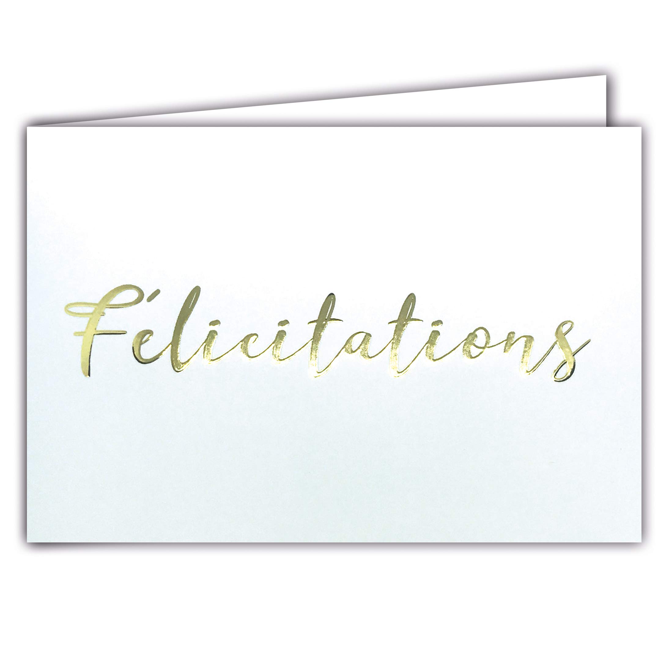 Afie 68-1213 Gold Charity Card on White Background; Comes with Envelope; Card Format Closed 17 x 11.5 cm
