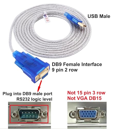 Usb To Serial Usb Rs232 Serial Adapter Db9 Male For